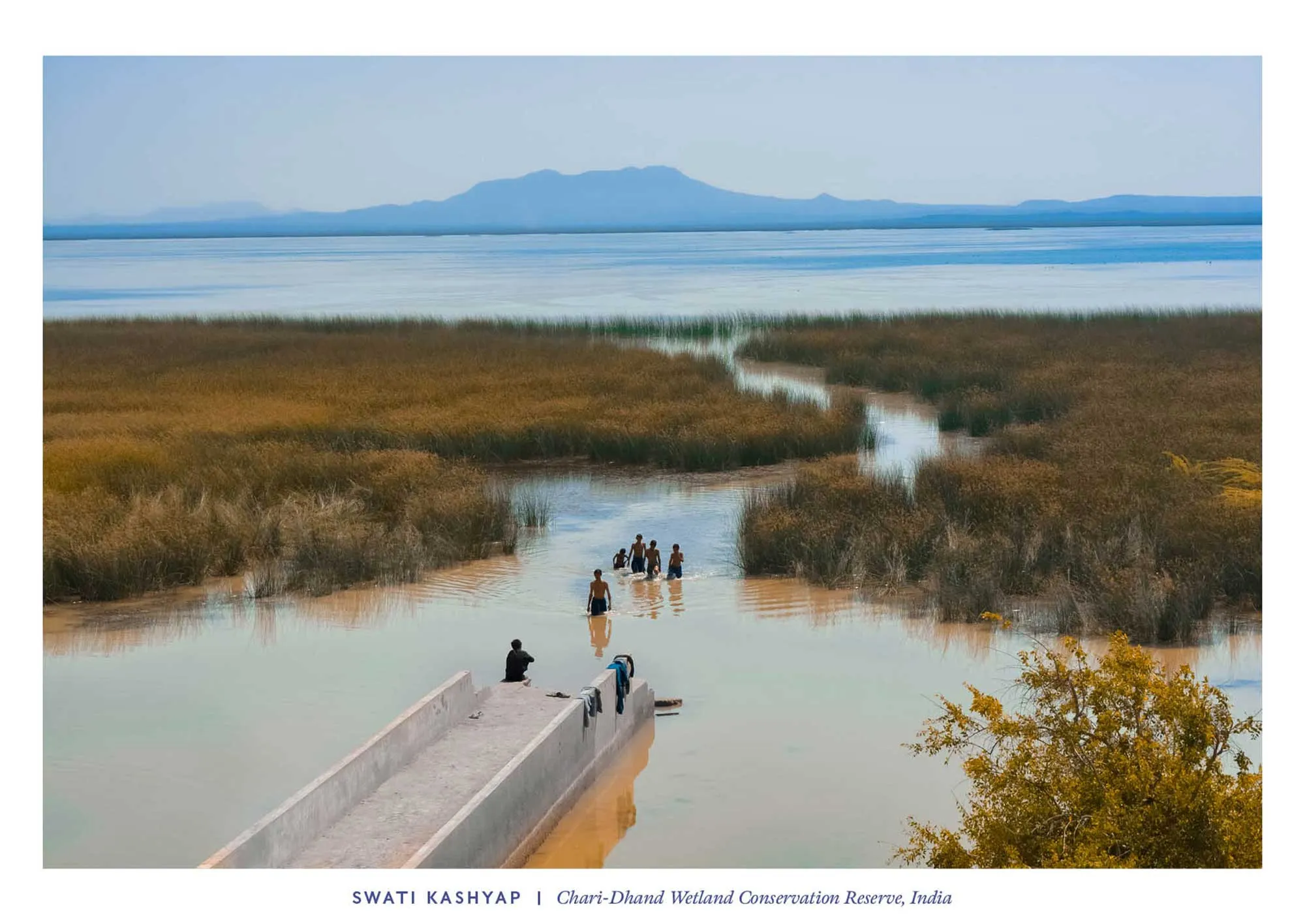 Golden hour over Banni grasslands