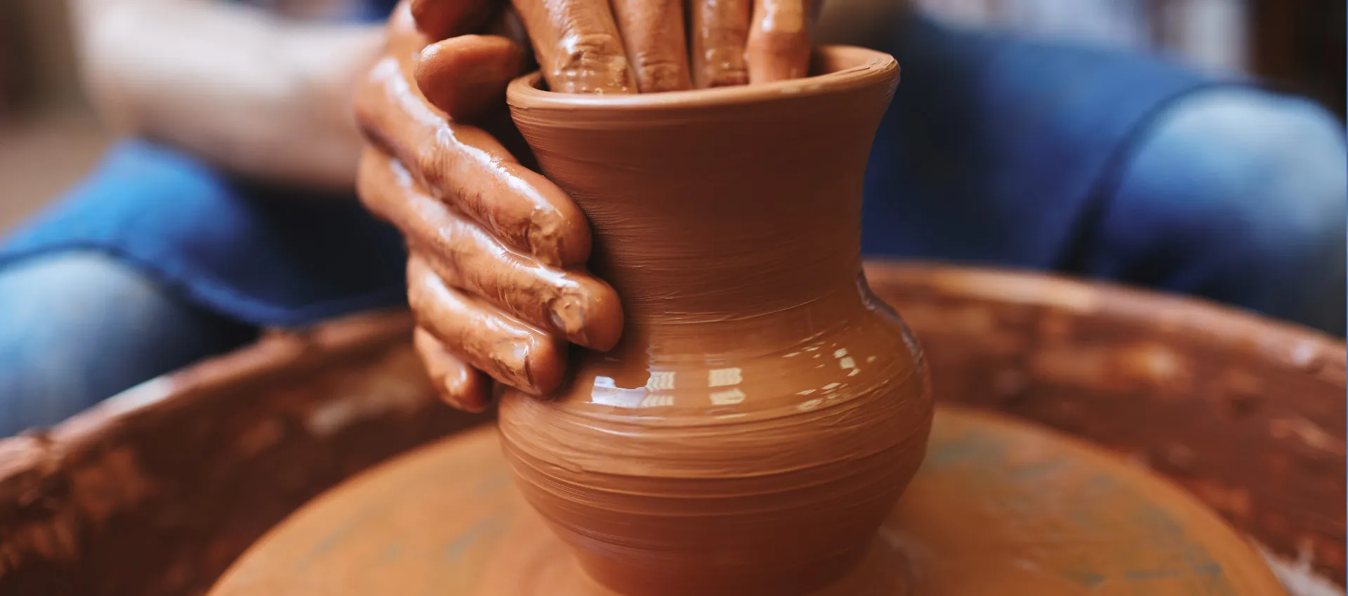 Handcrafted pottery pieces