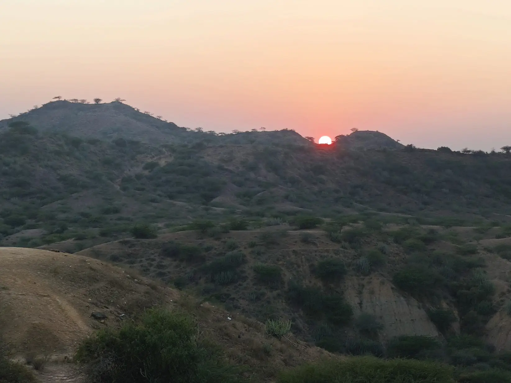 Sunset view at Jadura near Bhuj