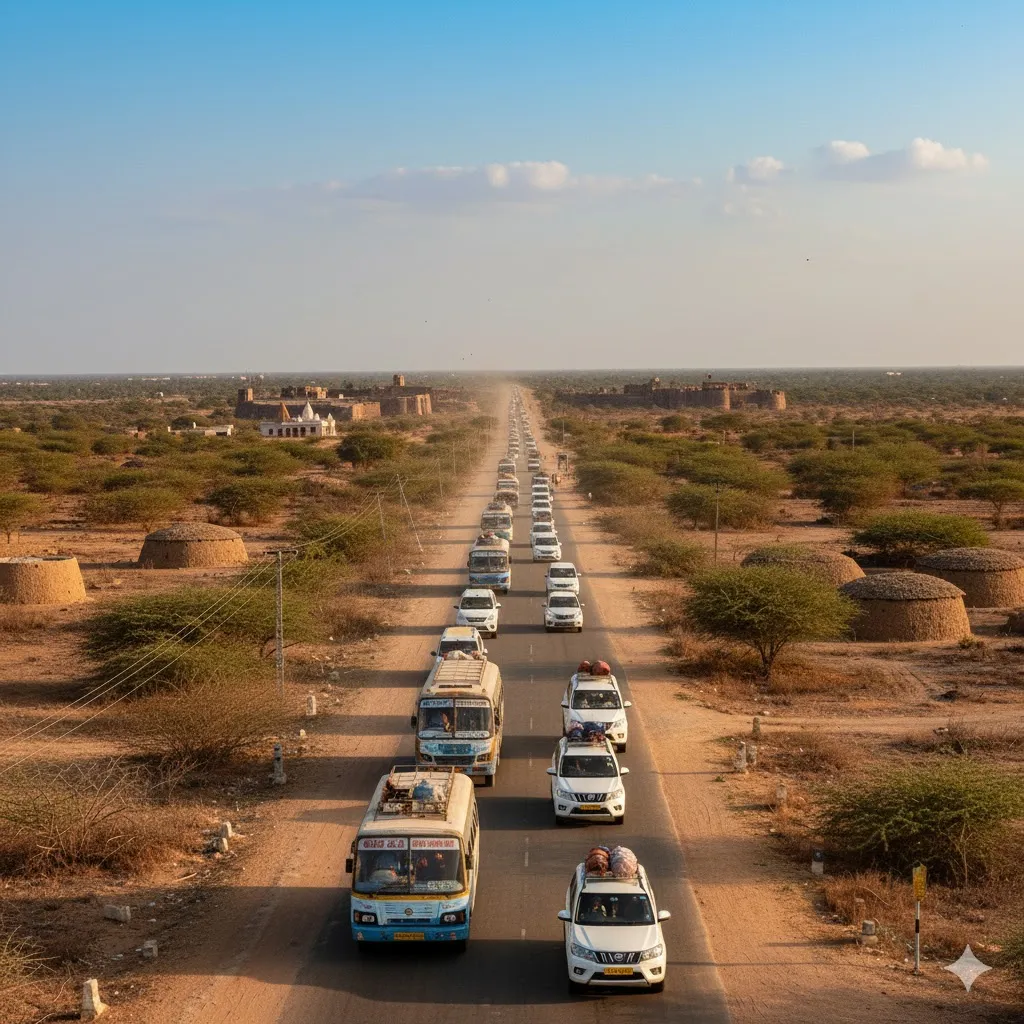 Transportation hub in Lakhpat — Ghost Town of the Indus