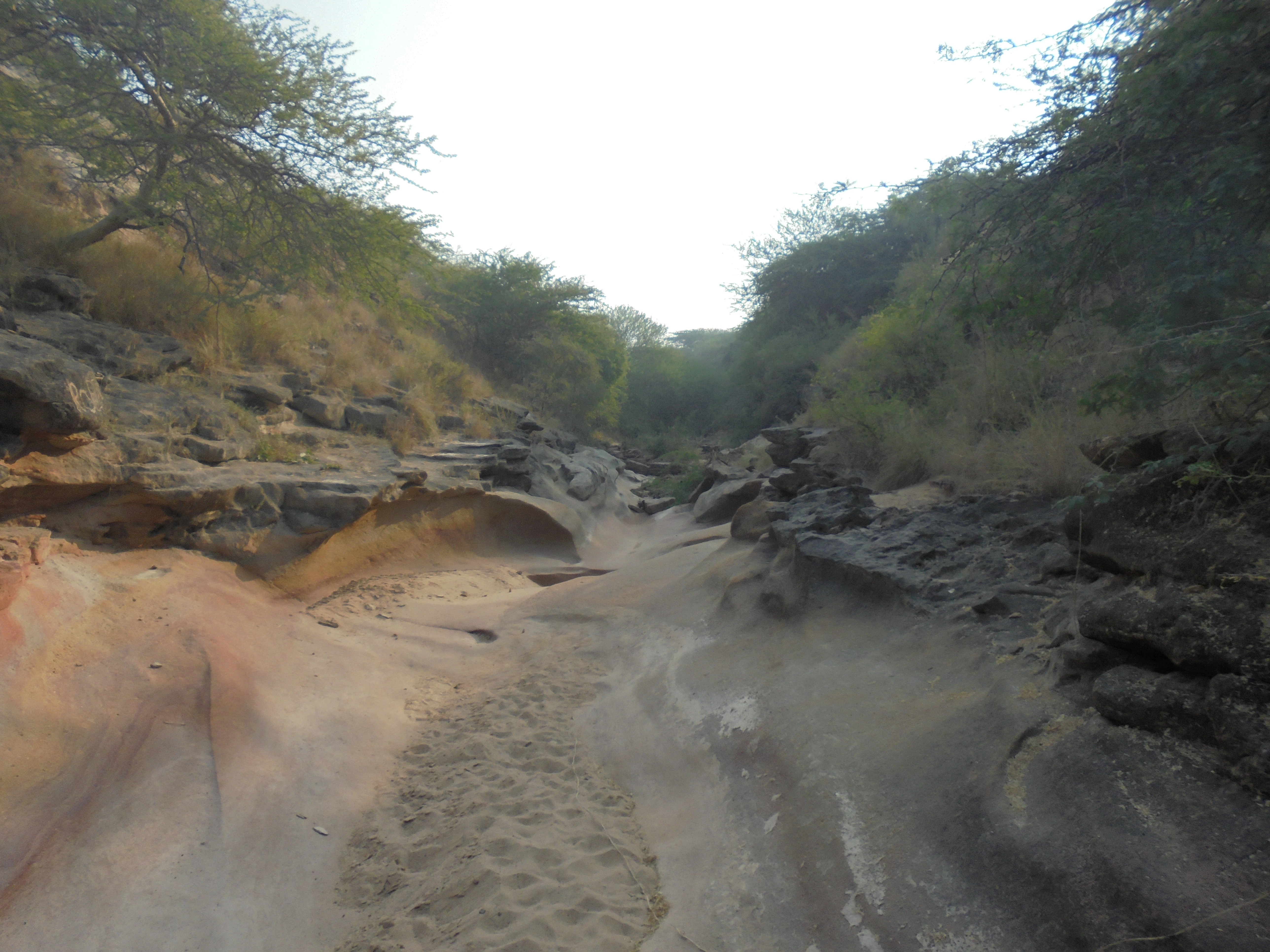 Dry riverbed outside Naddappa Caves