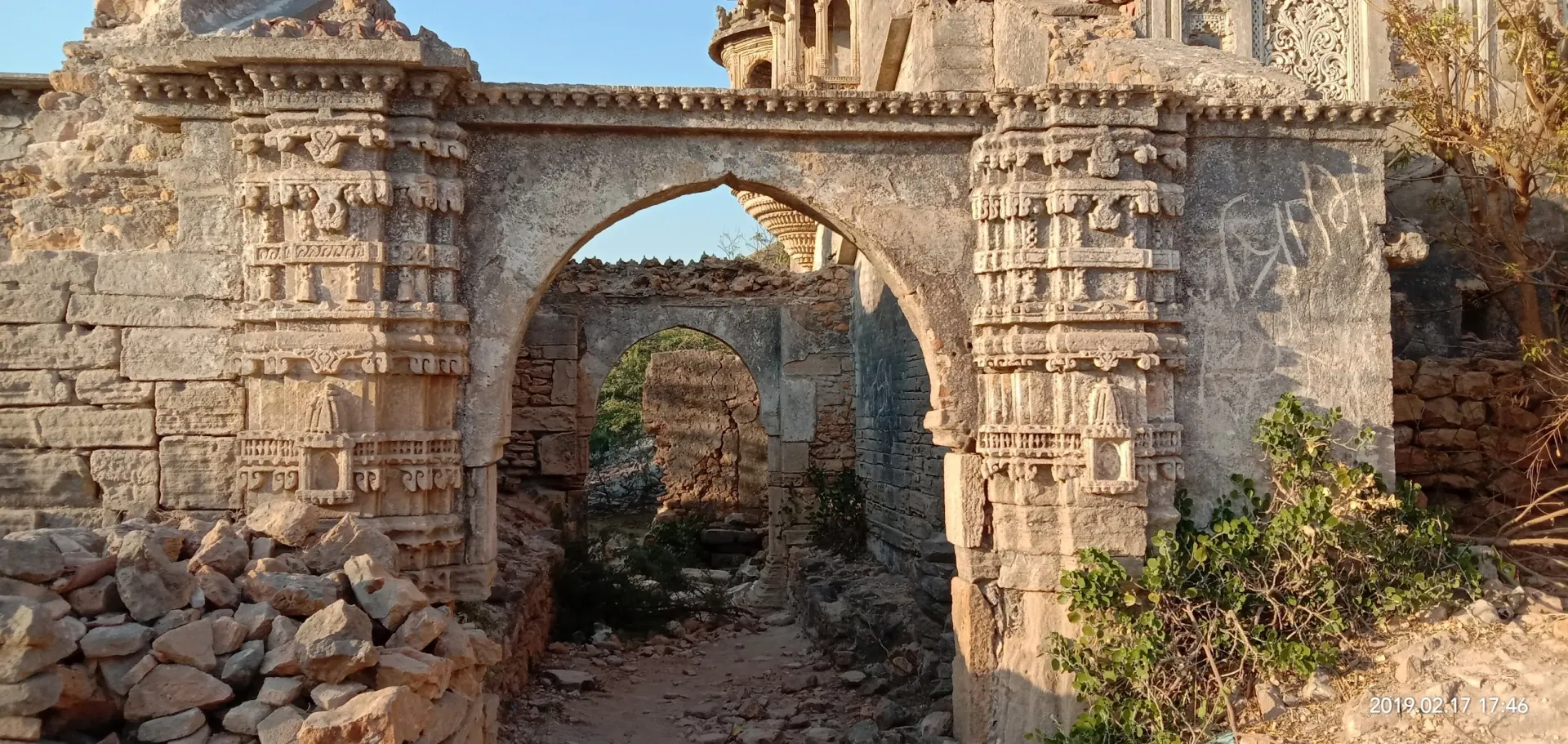 Panoramic view near Roha Fort